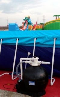 application of pool filter with pump